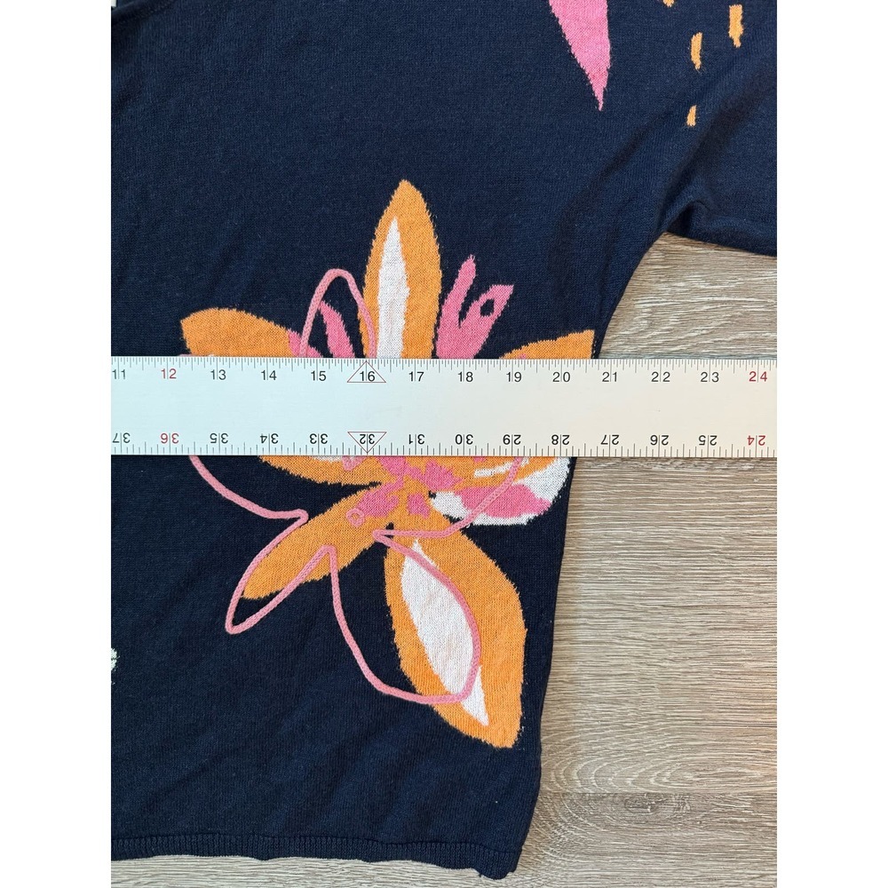 Nic+Zoe EUC Evening Garden Floral Print Sweater Size S RP 158$ - Picture 11 of 13
